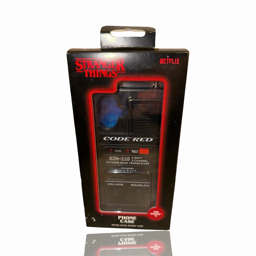 Stranger Things Code Red Walkie Talkie Phone Case Black For Apple iPhone 17